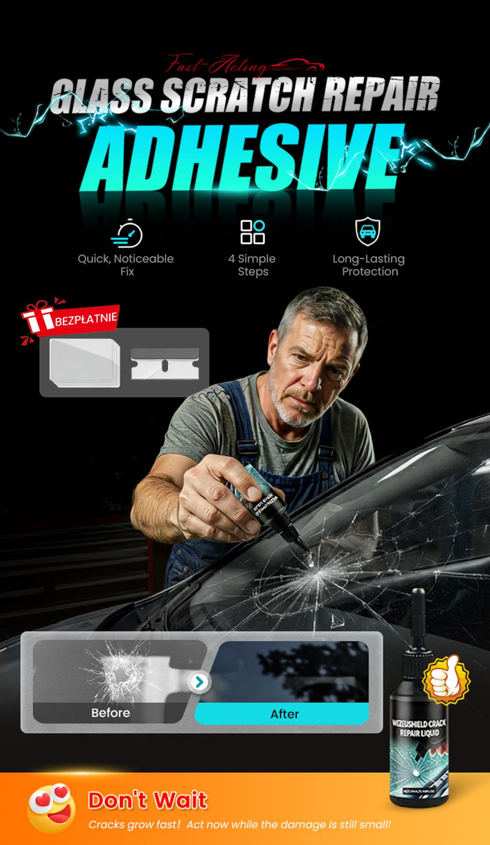 🔥2026 New Car Windshield Crack Repair Fluid 🔥